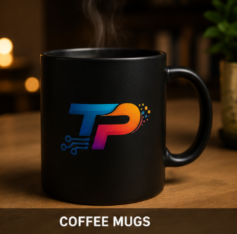 Techy Print - Ceramic Sleek Mug design mockup