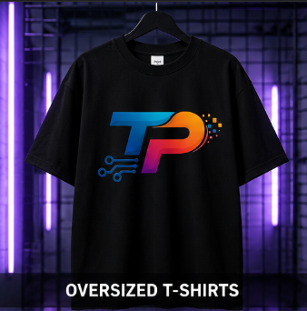 Techy Print - Techwear Oversized T-Shirt mockup